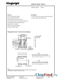 Datasheet APPDA04-41CGKWA manufacturer Kingbright