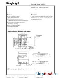 Datasheet APPDA04-41EWA manufacturer Kingbright