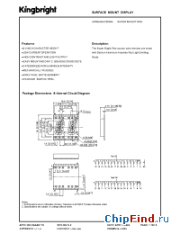 Datasheet APPDA04-41SRWA manufacturer Kingbright