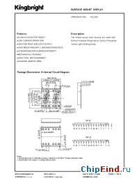 Datasheet APPDA04-41YWA manufacturer Kingbright