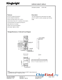 Datasheet APPSA0441SURKWA manufacturer Kingbright