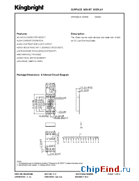 Datasheet APPSA04-41VGKWA производства Kingbright