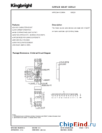 Datasheet APPSC04-41CGKWA manufacturer Kingbright