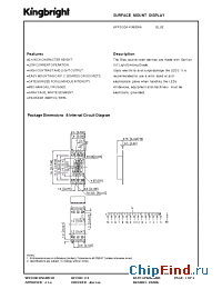 Datasheet APPSC04-41MBWA manufacturer Kingbright
