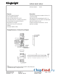 Datasheet APPSC04-41MWFA manufacturer Kingbright