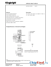 Datasheet APPSC04-41PWFA manufacturer Kingbright