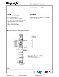 Datasheet APPSC04-41YWA производства Kingbright