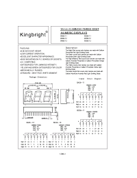Datasheet BA56-11YWA производства Kingbright