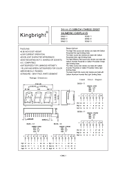 Datasheet BA56-13EWA manufacturer Kingbright