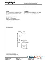 Datasheet BLB101SURC/E-6V manufacturer Kingbright