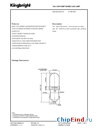 Datasheet BLB102SURC/E12V производства Kingbright