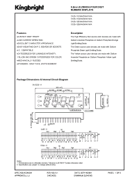 Datasheet CA25-11GWA manufacturer Kingbright