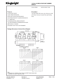 Datasheet CC04-41SRWA производства Kingbright