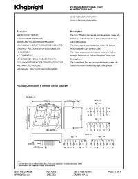 Datasheet DA08-11SRWA manufacturer Kingbright