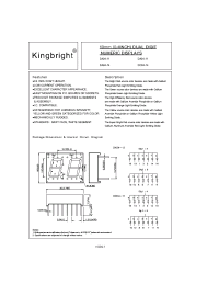 Datasheet DC04-14HWA manufacturer Kingbright