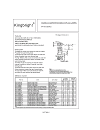 Datasheet KPT-1608SRD manufacturer Kingbright