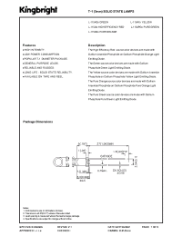 Datasheet L-1154GT manufacturer Kingbright