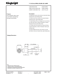 Datasheet L433SRDT manufacturer Kingbright