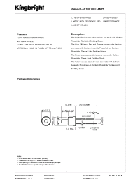 Datasheet L443EDT manufacturer Kingbright