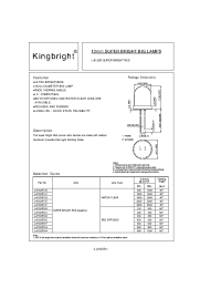 Datasheet L-813SRD-C manufacturer Kingbright