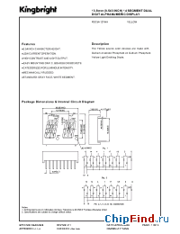 Datasheet PDC54-12YWA производства Kingbright