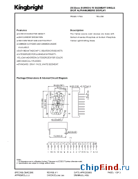 Datasheet PSA08-11YWA manufacturer Kingbright