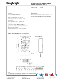 Datasheet PSA23-11GWA manufacturer Kingbright