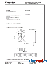 Datasheet PSC23-11YWA manufacturer Kingbright