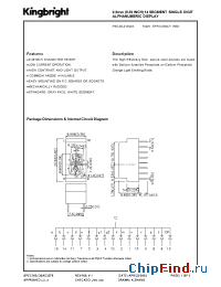 Datasheet PSC39-21EWA manufacturer Kingbright