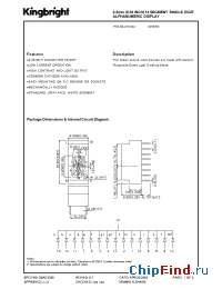 Datasheet PSC39-21GWA manufacturer Kingbright