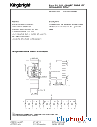 Datasheet PSC39-21SRWA manufacturer Kingbright