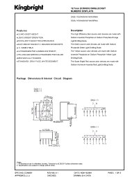 Datasheet SA05-11EWA manufacturer Kingbright