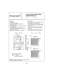 Datasheet SA50-11EWA manufacturer Kingbright