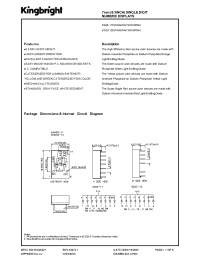 Datasheet SC03-12EWA manufacturer Kingbright