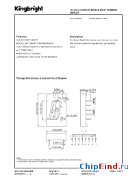 Datasheet SC04-12SRWA manufacturer Kingbright