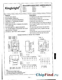 Datasheet SC08-11GWADMP0.7810 manufacturer Kingbright