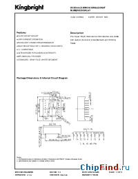 Datasheet SC08-13SRWA manufacturer Kingbright