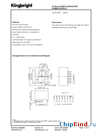 Datasheet SC08-21GWA производства Kingbright