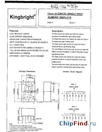 Datasheet SC52-11EWADMP0.5917 manufacturer Kingbright
