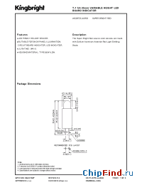 Datasheet W53BT25.4/SRD manufacturer Kingbright