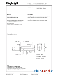 Datasheet W59SRSGC/CC manufacturer Kingbright