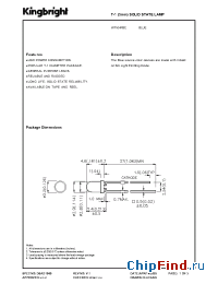 Datasheet W7104PBC manufacturer Kingbright