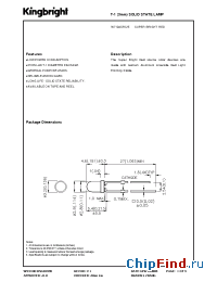 Datasheet W7104SRC/E manufacturer Kingbright