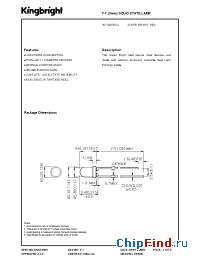 Datasheet W7104SRC/J manufacturer Kingbright