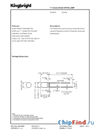 Datasheet W7104YD manufacturer Kingbright