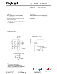 Datasheet W934FN/2SRD manufacturer Kingbright