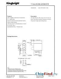Datasheet W934GE/2ID производства Kingbright