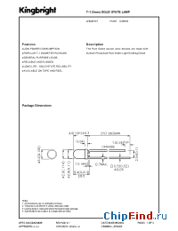 Datasheet W934PGT manufacturer Kingbright