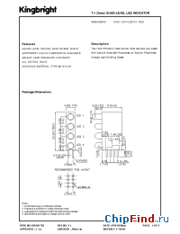 Datasheet W934SB/4ID manufacturer Kingbright