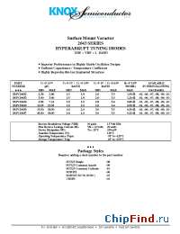 Datasheet SMV20437 manufacturer Knox